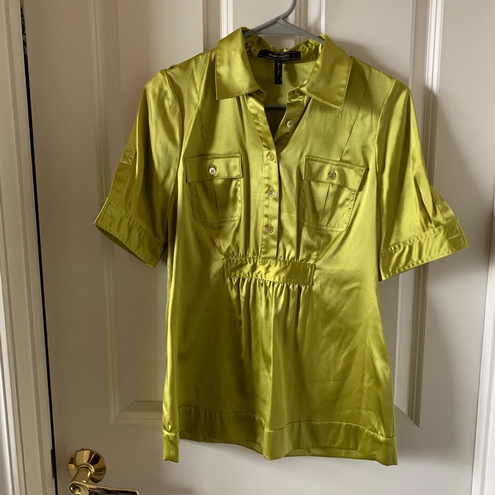 BCBG Maxszaria Green Top Women